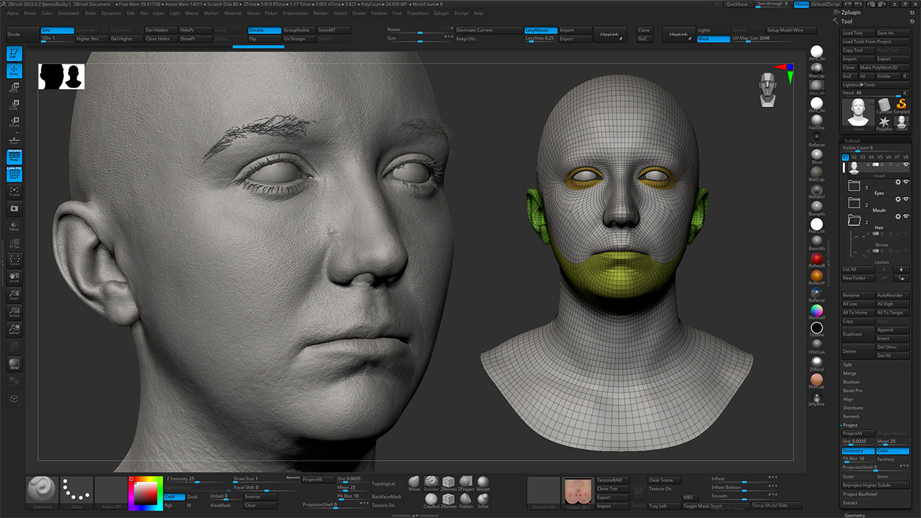 Download Zbrush head sculpt